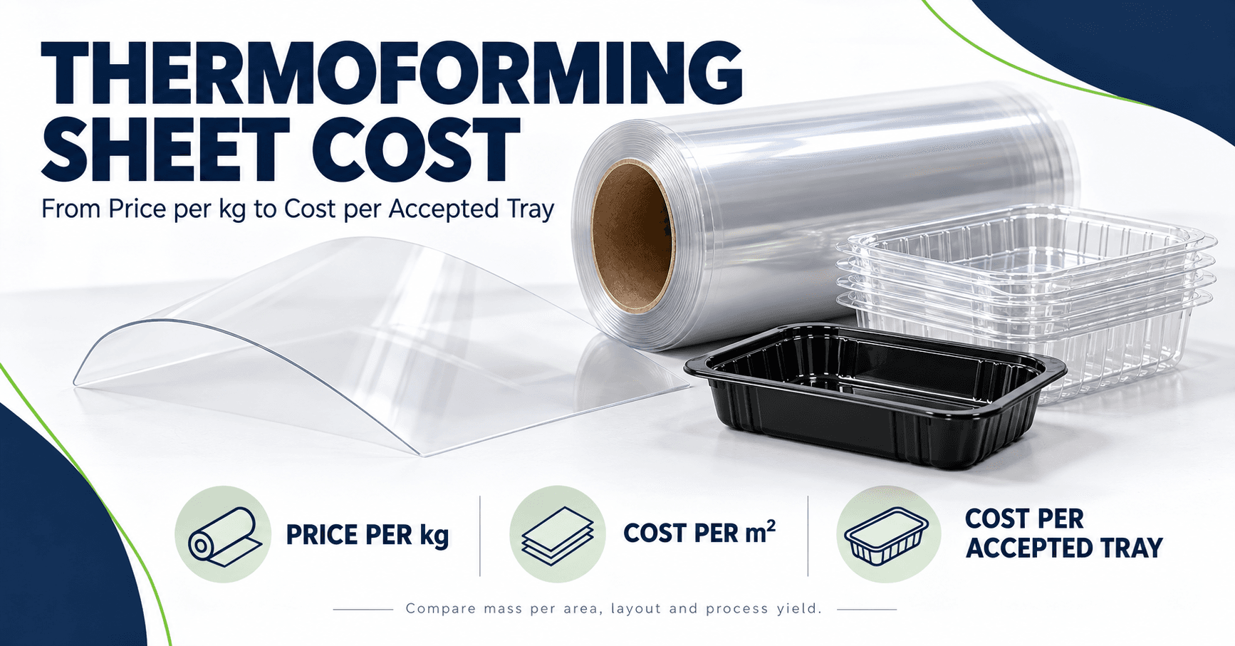 Thermoforming Sheet Cost: Price per kg to Cost per Tray