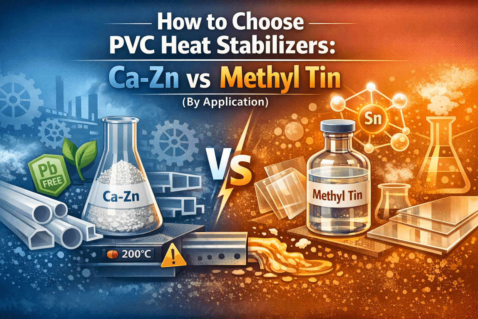 How to Choose PVC Heat Stabilizers: Ca-Zn vs Methyl Tin (By Application)