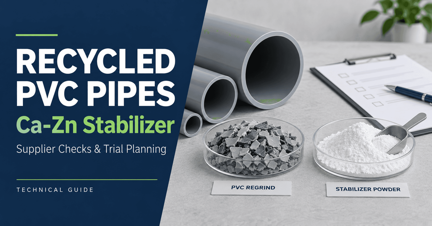 Calcium-Zinc Stabilizer for Recycled PVC Pipes: A Supplier Qualification Checklist